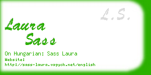 laura sass business card